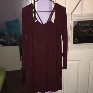 Long sleeve, cutout dress